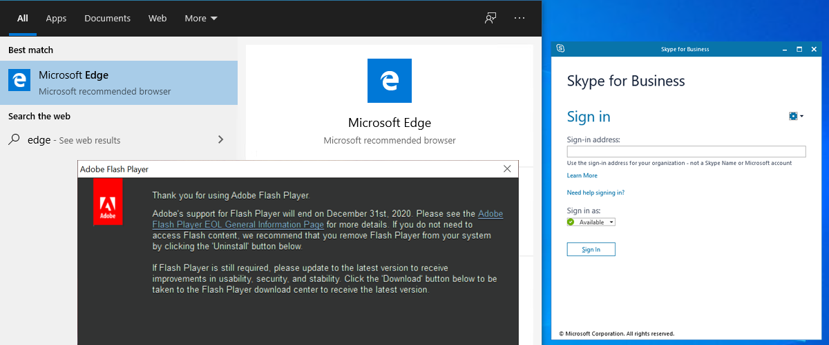 skype for business retirement